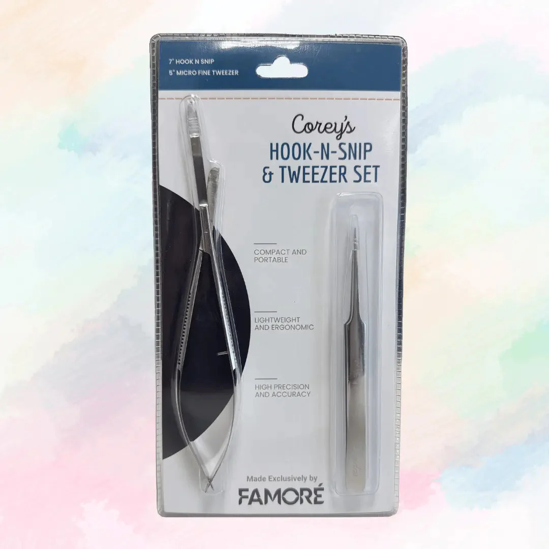 Hook-N-Snip & Tweezer Set