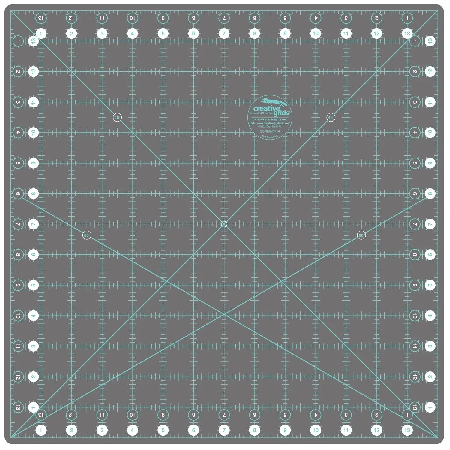 Creative Grids Self-Healing Rotating Rotary Cutting Mat 14in x 14in