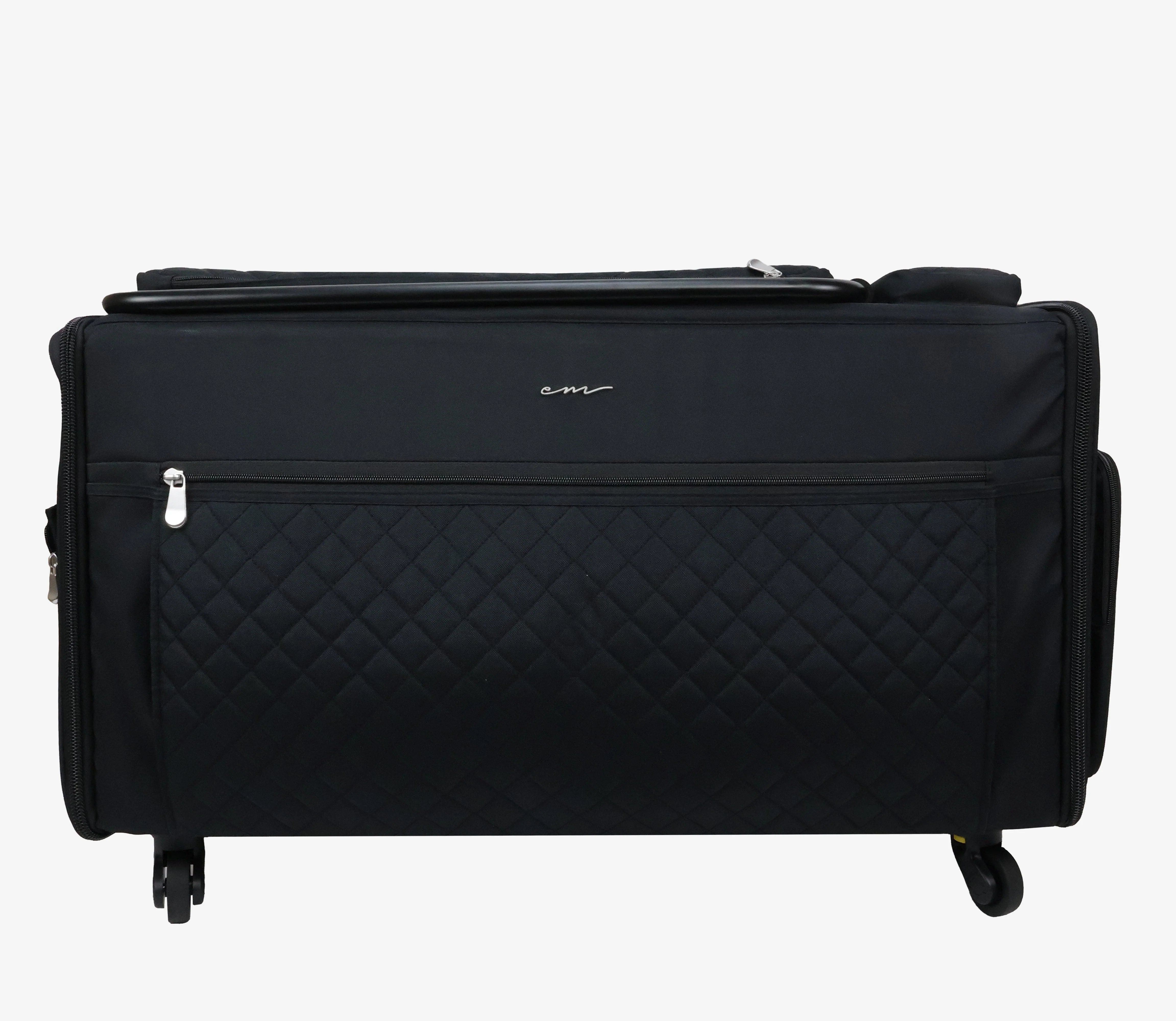 Everything Mary Jumbo 5 Wheel Collapsible Rolling Sewing Machine Storage Case, Black - Image 9