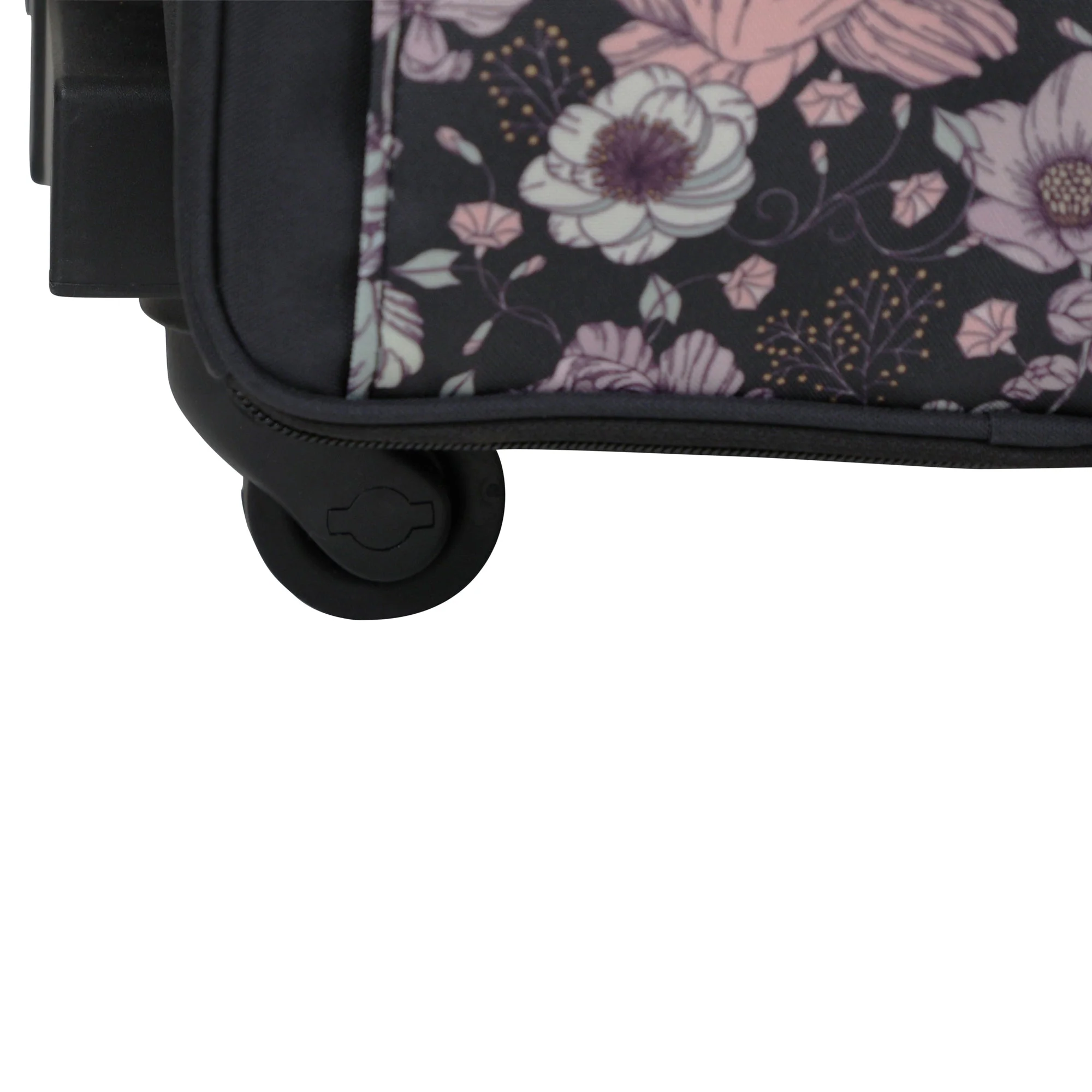 Everything Mary XL 4 Wheel Collapsible Rolling Sewing Machine Storage Case, Pink Floral - Image 12