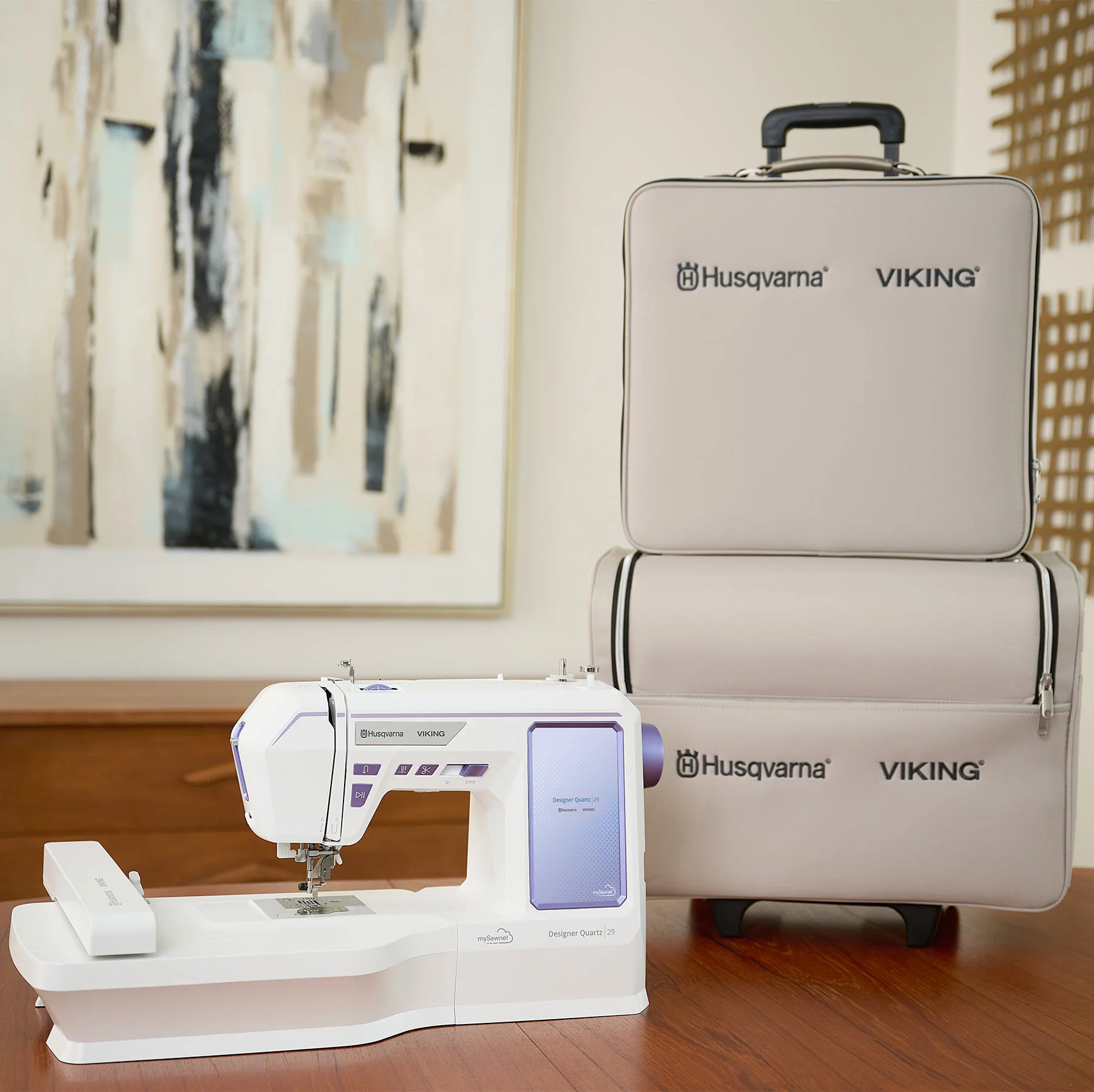 HUSQVARNA® VIKING® DESIGNER QUARTZ™ 29 Sewing & Embroidery Machine Bundle - Image 3