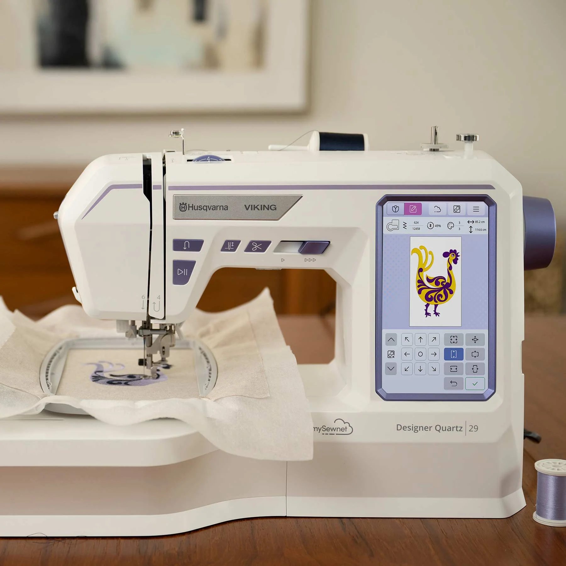 HUSQVARNA® VIKING® DESIGNER QUARTZ™ 29 Sewing & Embroidery Machine Bundle - Image 2