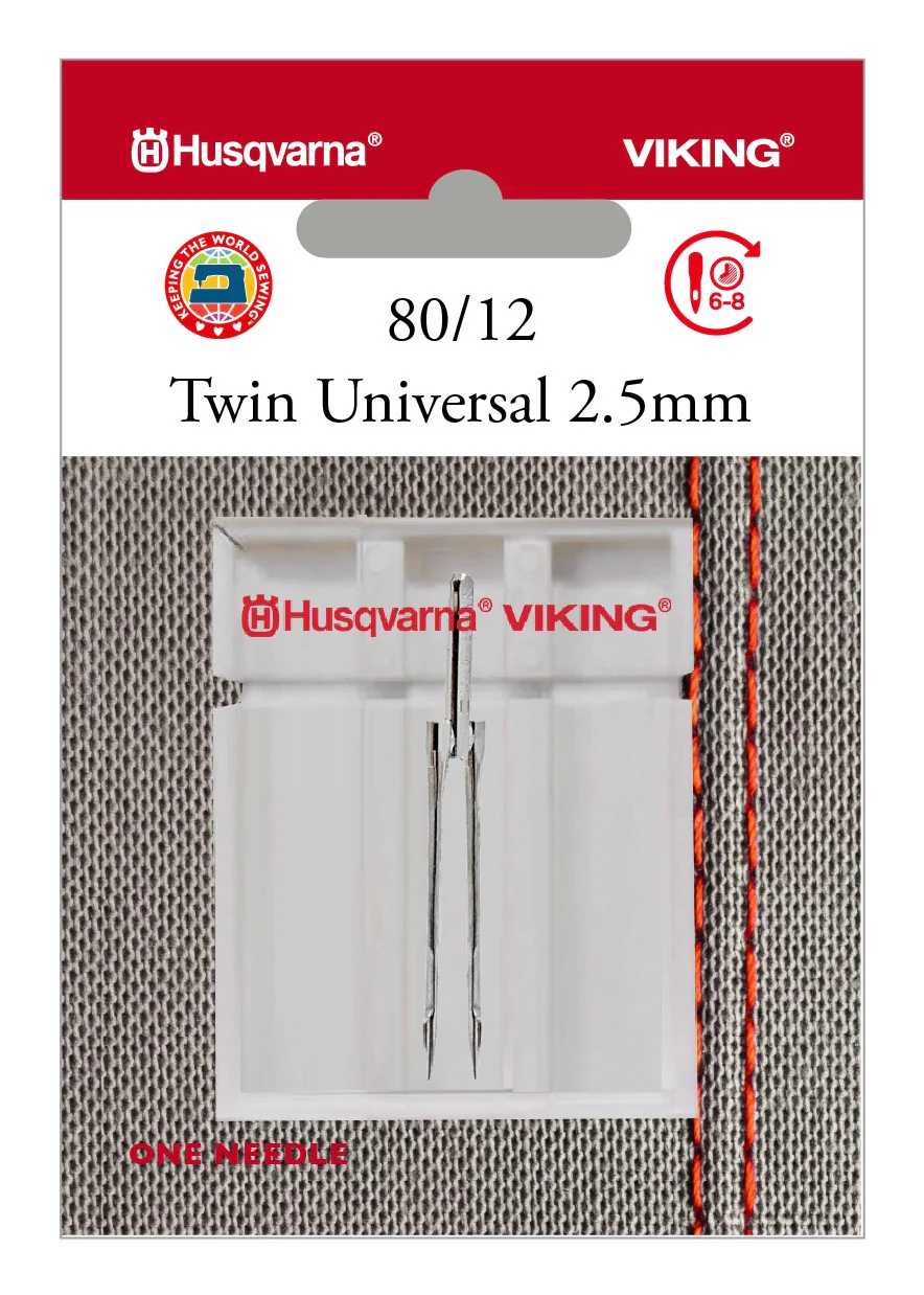 HUSQVARNA® VIKING® Twin Universal 2.5mm Needle Size 80/12