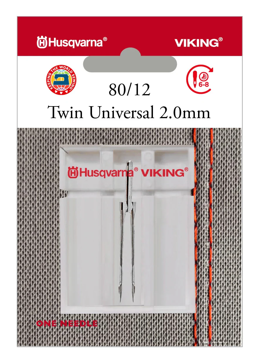 HUSQVARNA® VIKING® Twin Universal 2.0mm Needle Size 80/12