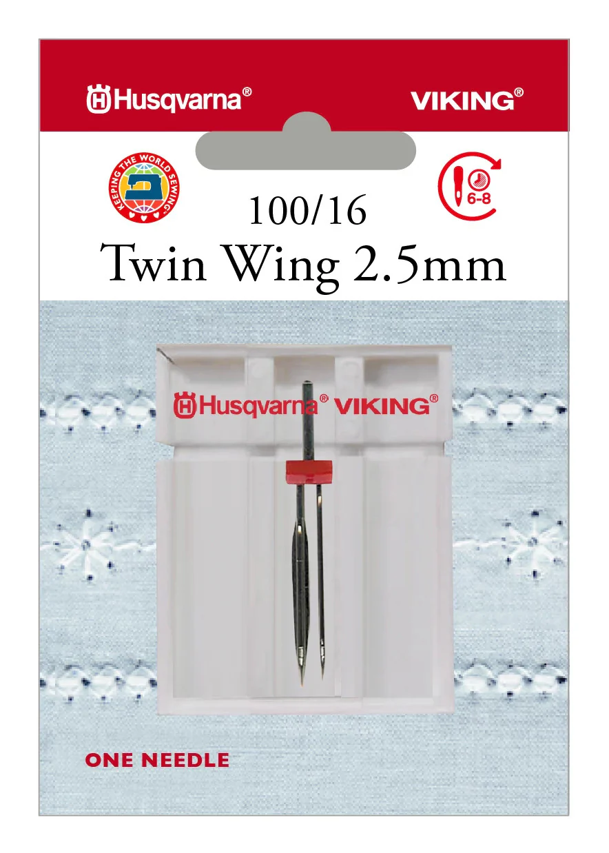HUSQVARNA® VIKING® Twin Wing 2.5mm Needle Size 100/16