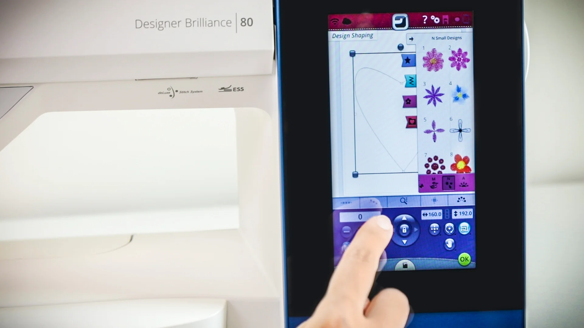 HUSQVARNA® VIKING® DESIGNER BRILLIANCE™ 80 Refurbished Sewing & Embroidery Machine - Image 4