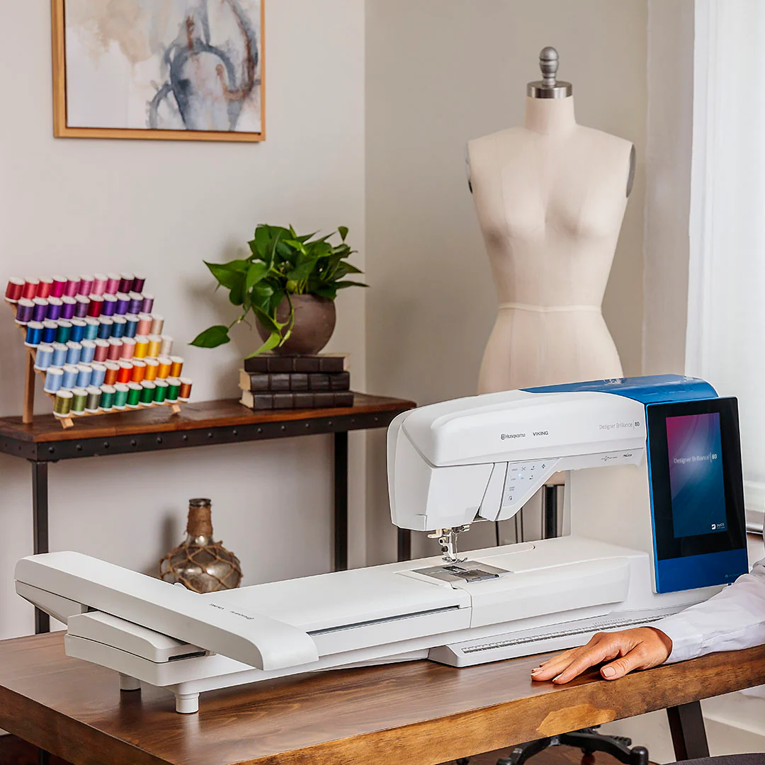 HUSQVARNA® VIKING® DESIGNER BRILLIANCE™ 80 Refurbished Sewing & Embroidery Machine - Image 7