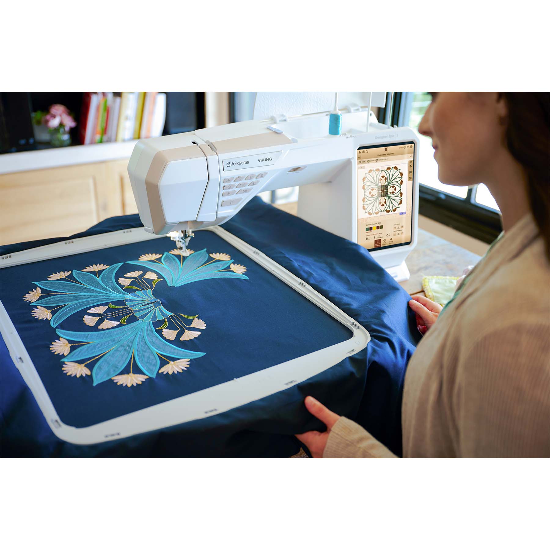 HUSQVARNA® VIKING® DESIGNER EPIC™ 3 Sewing & Embroidery Machine Starlight Bronze - Image 4