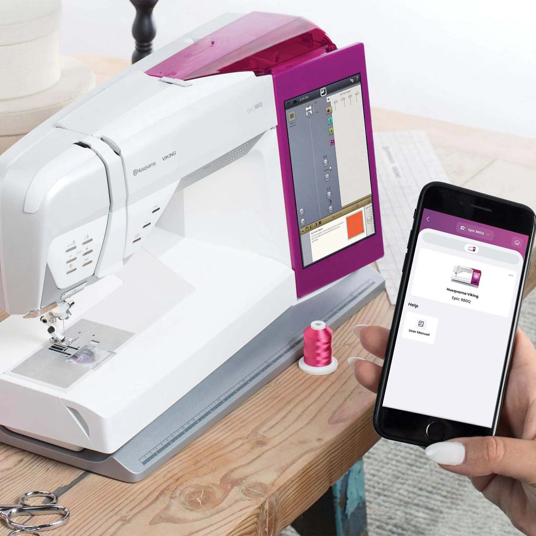 HUSQVARNA® VIKING® Refurbished EPIC™ 980Q Sewing Machine - Image 3