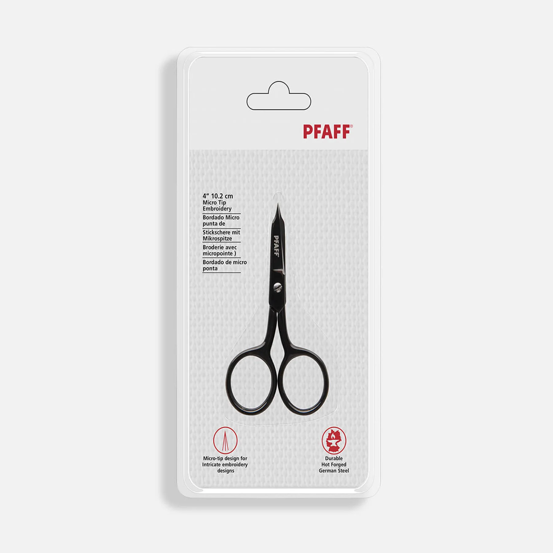 PFAFF® 4in/10.2cm Micro Tip Straight Blade Scissor - Image 3