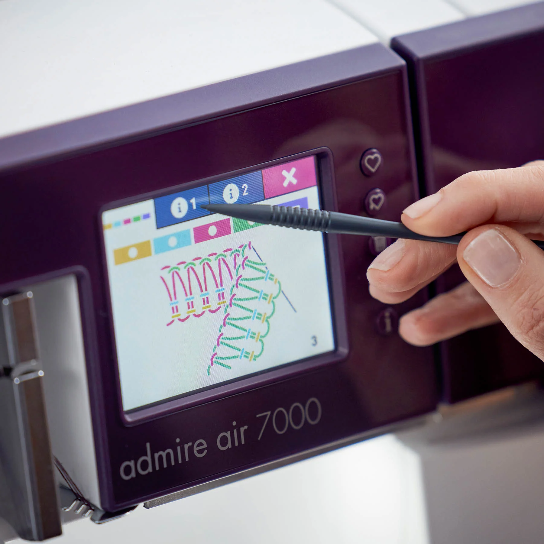 PFAFF® admire™ air 7000 Purple Coverlock Machine - Image 5