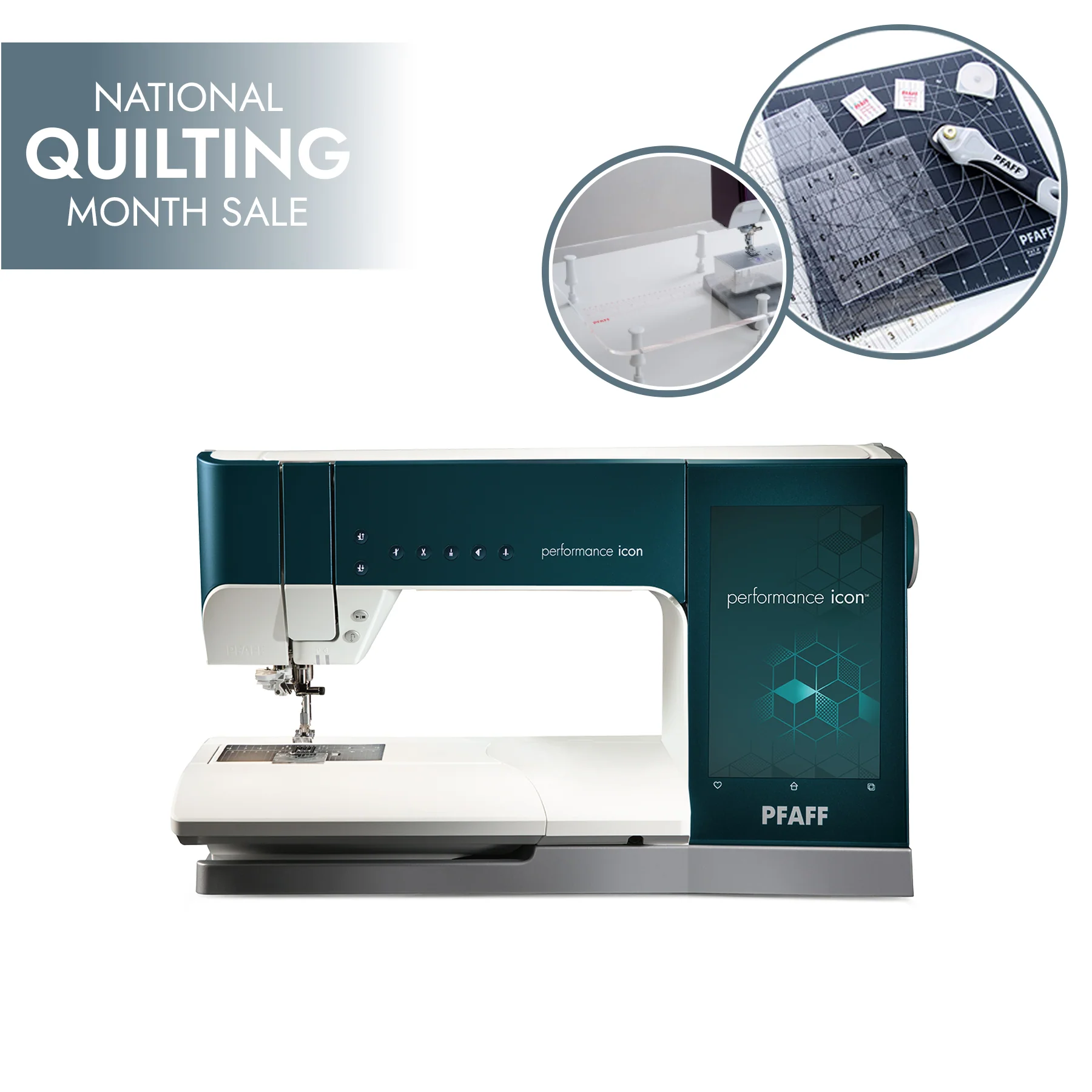 PFAFF® performance icon™ Sewing Machine Quilting Bundle