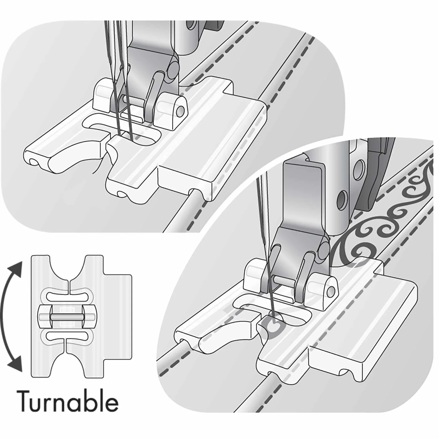 PFAFF® Pintuck Foot with Decorative Stitch Guide - Image 2