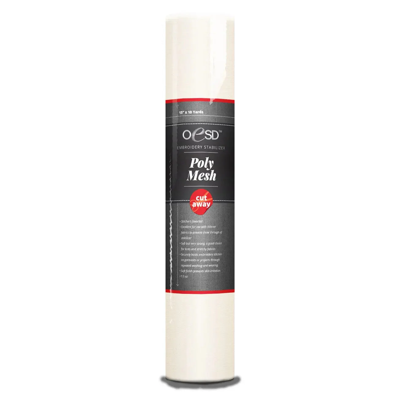 PolyMesh White Stabilizer 15in x 10 yds