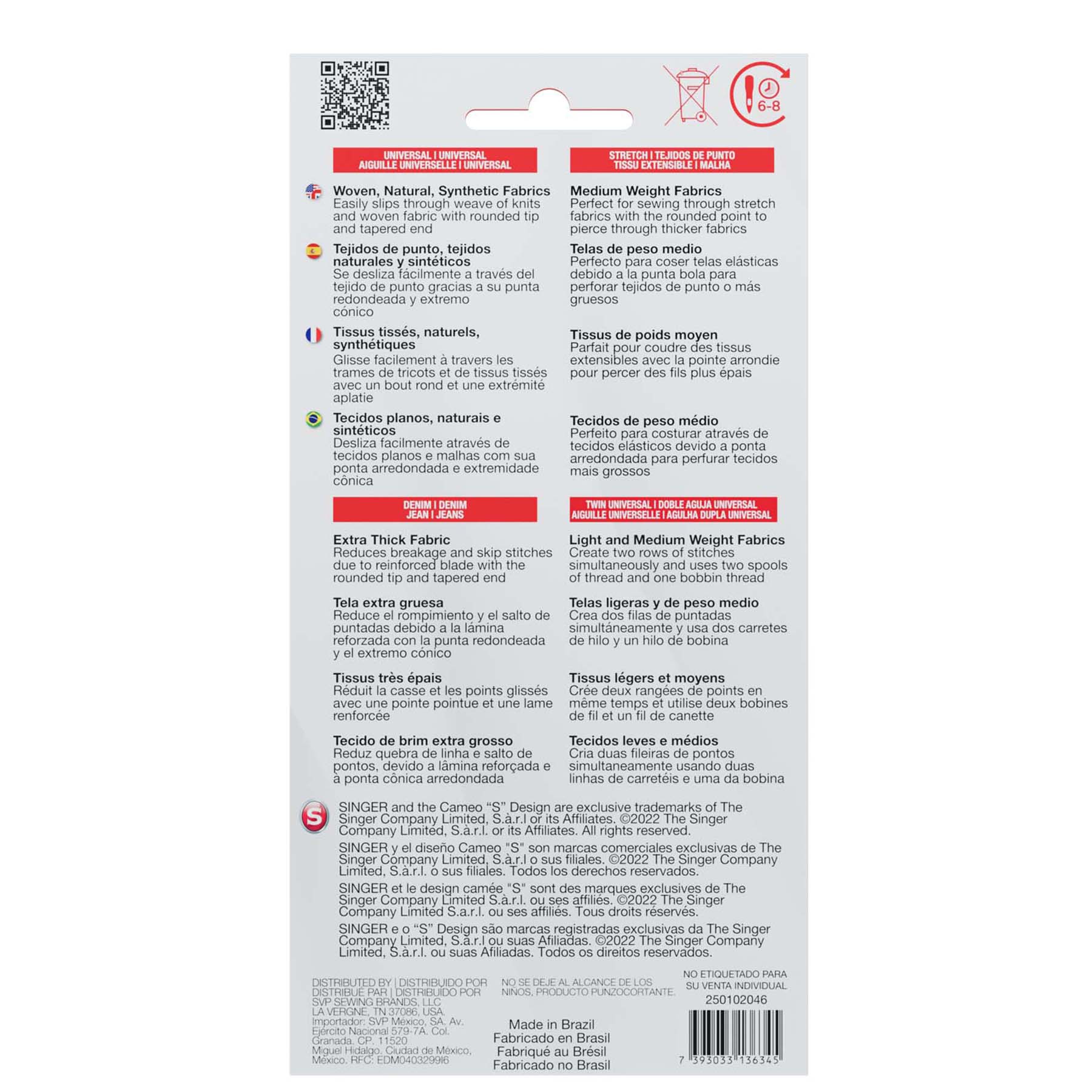 SINGER® Best 4 Needle Packs Bundle - Image 2
