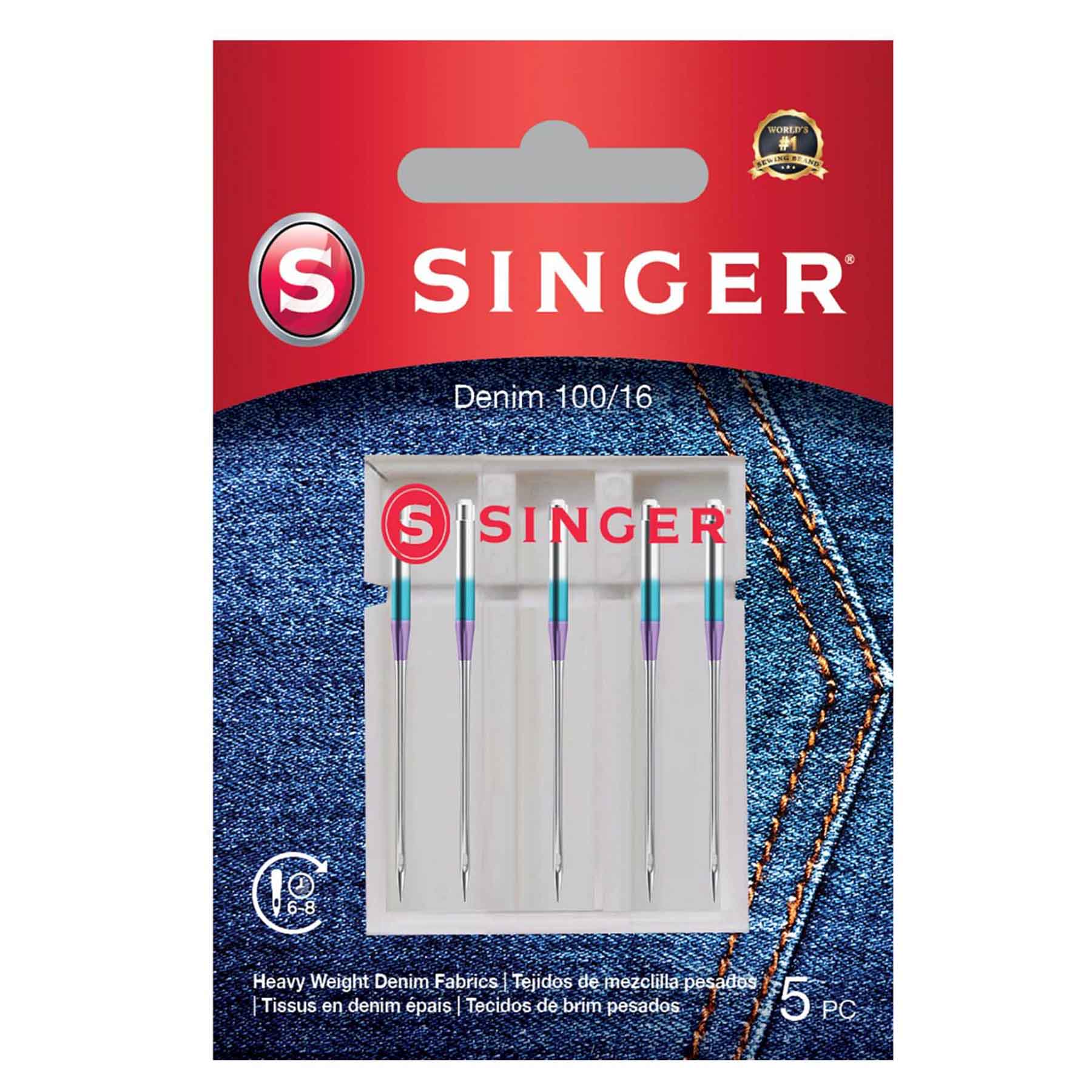 SINGER® Denim Needles Size 100/16 5-Pack - Image 3
