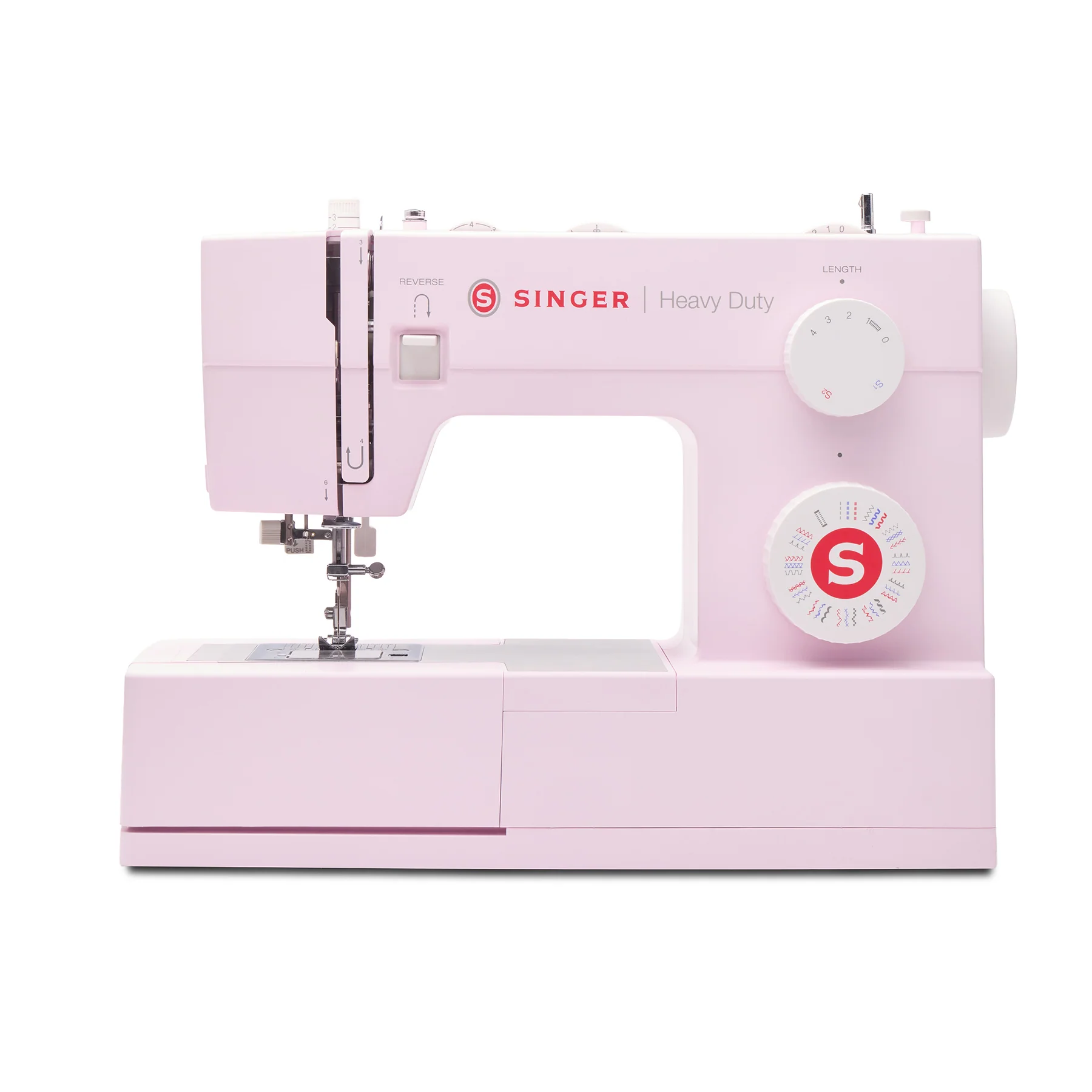 SINGER® Heavy Duty 4452 Rosewater Pink Sewing Machine & Extension Table Bundle - Image 2