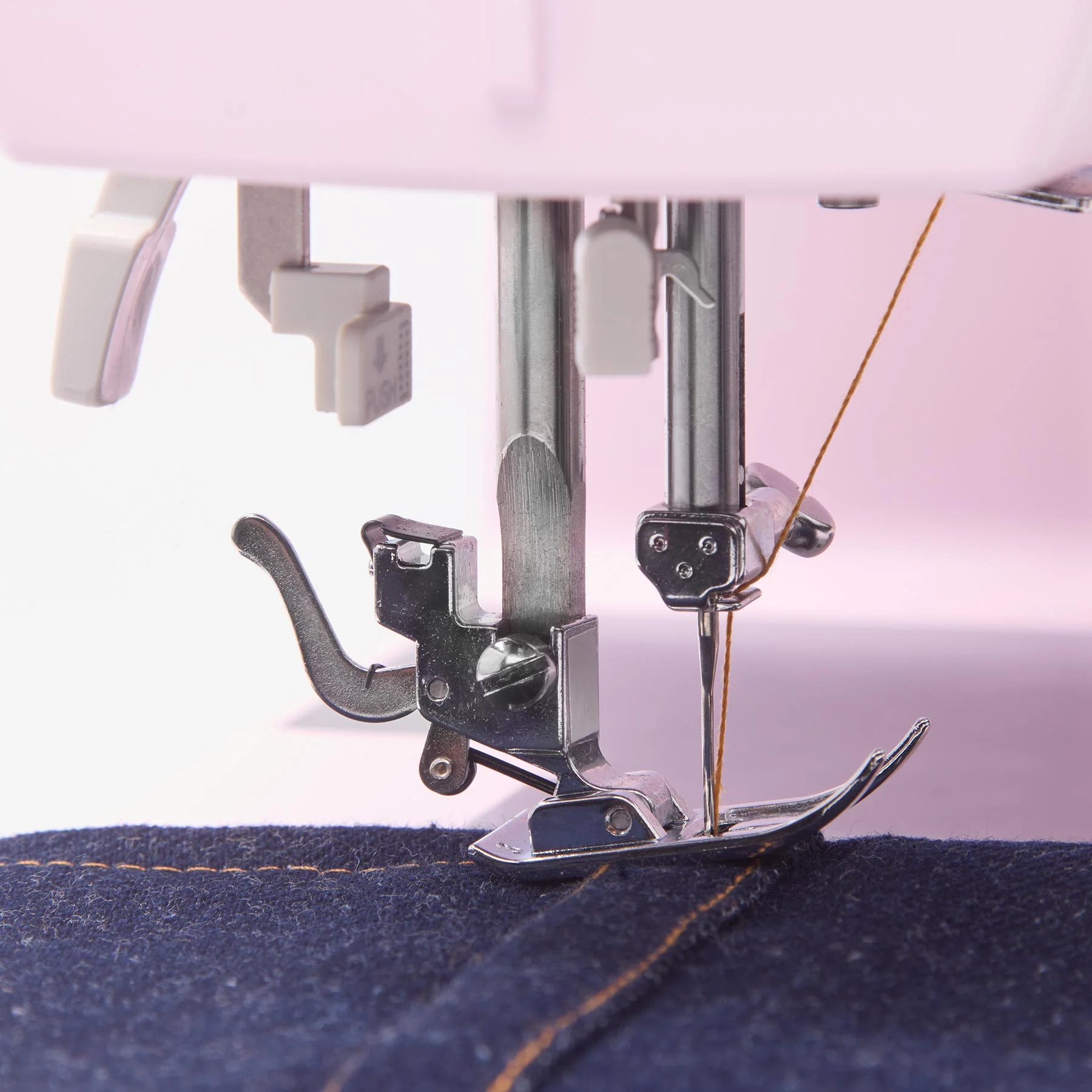 SINGER® Heavy Duty 4452 Rosewater Pink Sewing Machine & Extension Table Bundle - Image 12