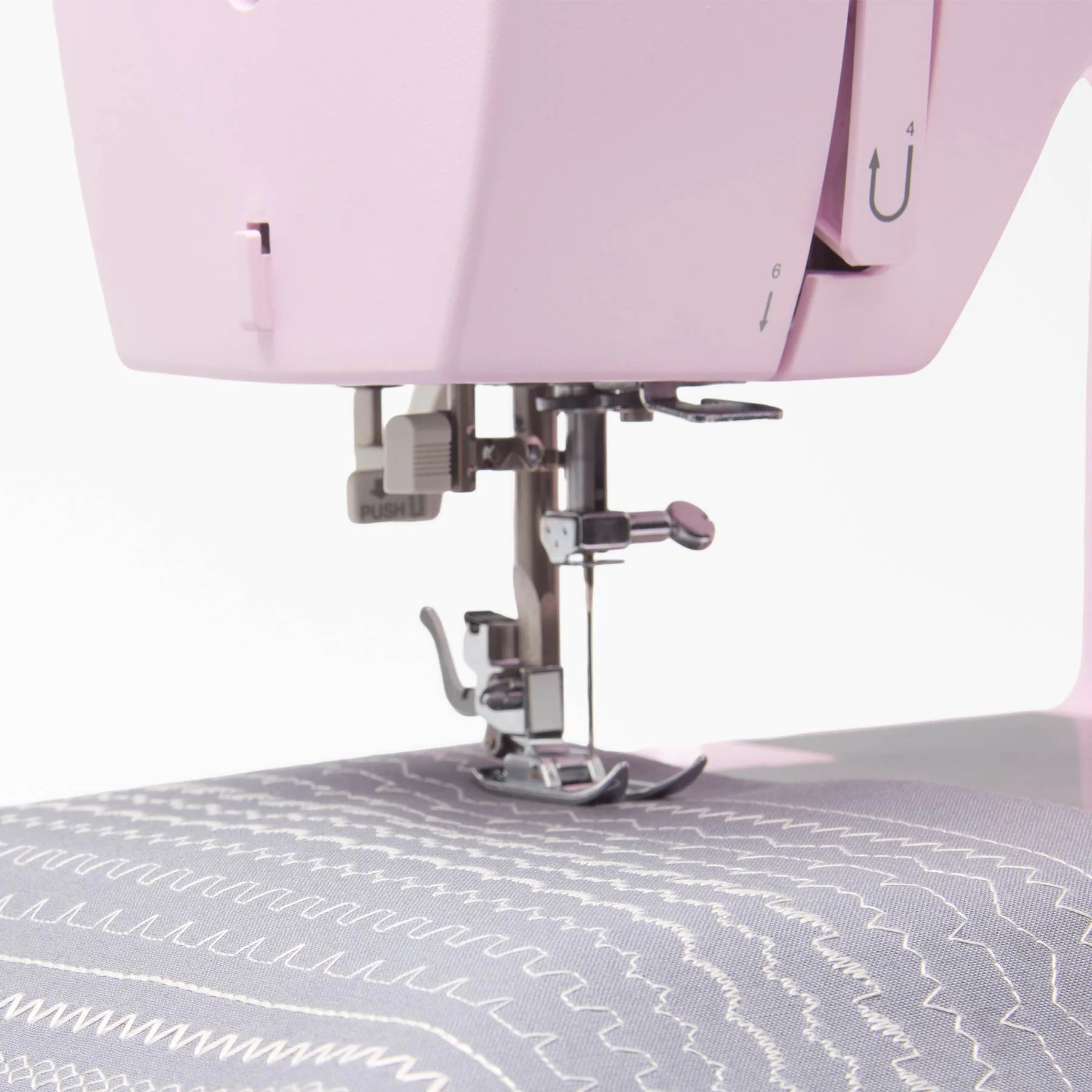 SINGER® Heavy Duty 4452 Rosewater Pink Sewing Machine & Extension Table Bundle - Image 13