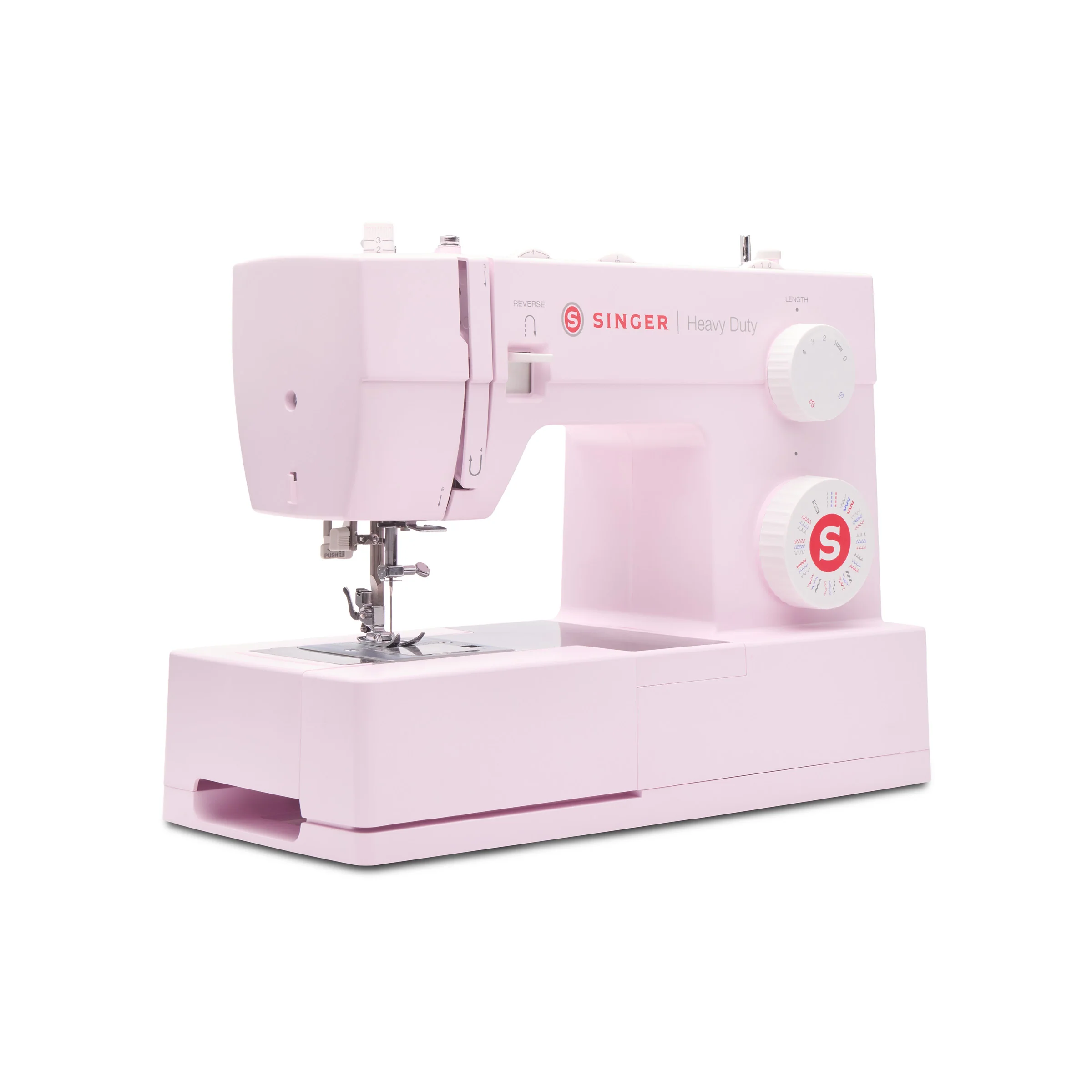 SINGER® Heavy Duty 4452 Rosewater Pink Sewing Machine & Extension Table Bundle - Image 3