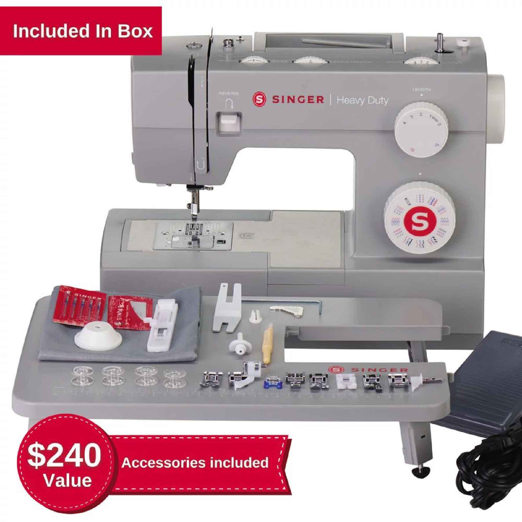 SINGER® Heavy Duty 6380 Sewing Machine with Extension Table - Image 4