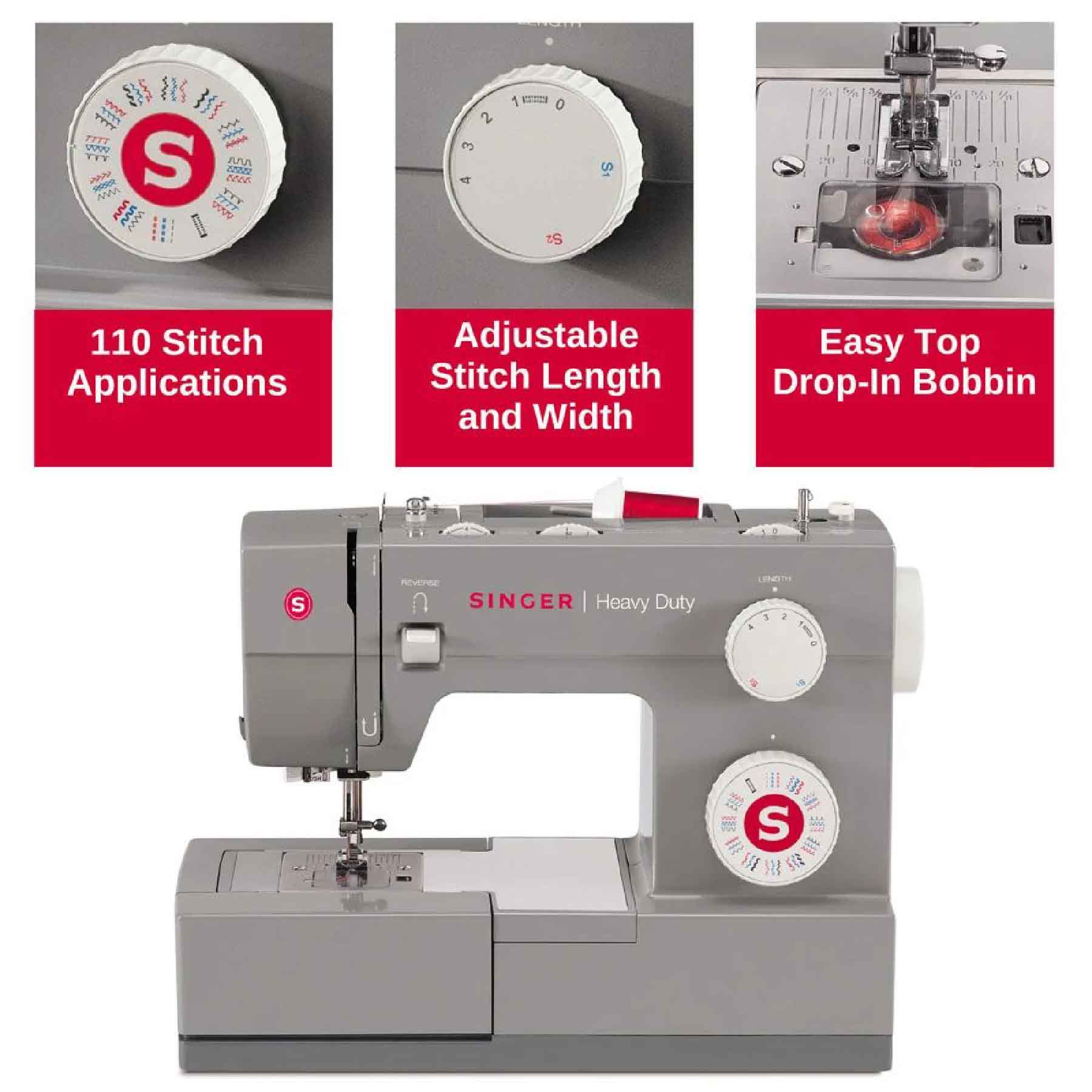 SINGER® Heavy Duty 6380 Sewing Machine with Extension Table - Image 6