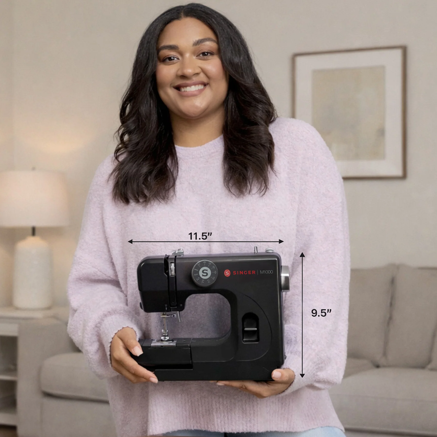 SINGER® M1000 Black Mending Machine - Image 2