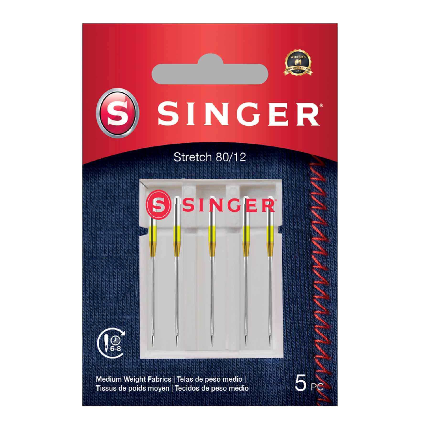 SINGER® Stretch Needles Size 80/12 5-Pack